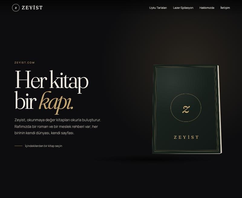 Zeyist bookstore homepage